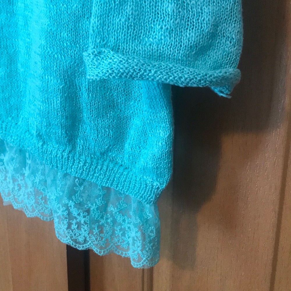 Turquoise Spring Sweater - Picture 3 of 5